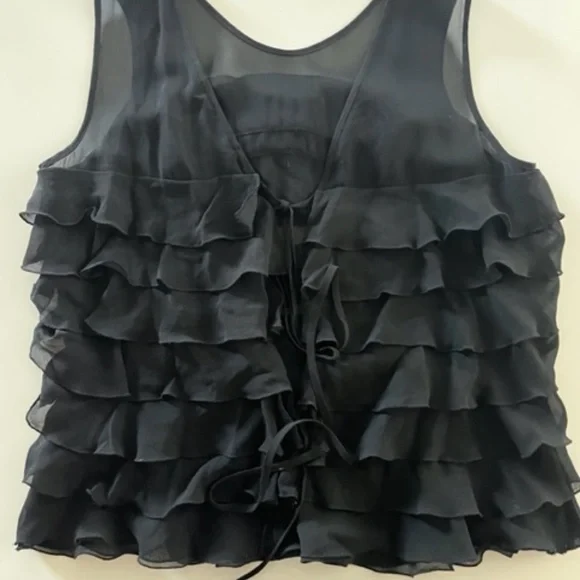 Marc Jacobs Tiered pure silk ruffle top - Picture 2 of 3